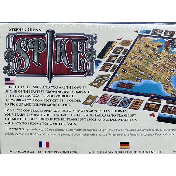 Spike Board Game by Stephen Glenn 2014 R&R Games, New and Sealed - Picture 3 of 8